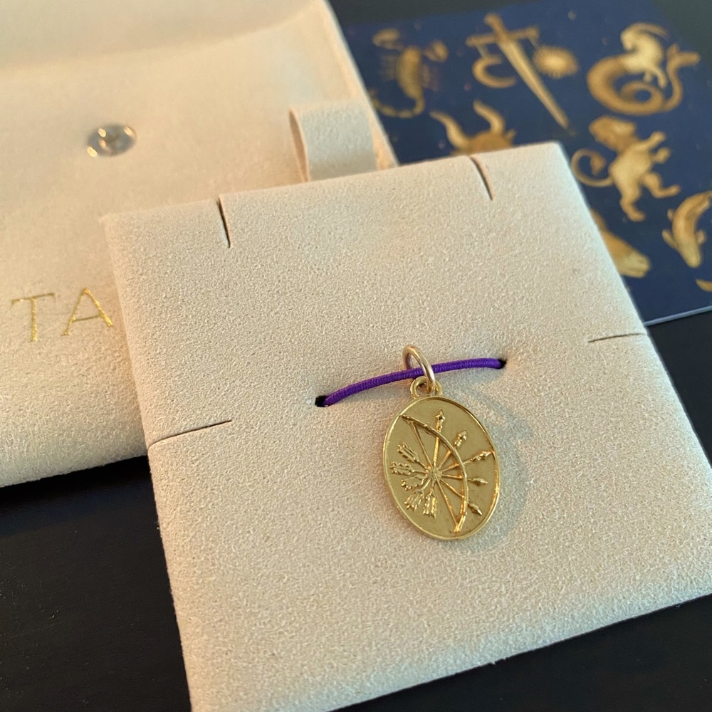SOLD Sagittarius gold pendant